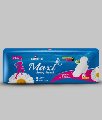 Femelia Maxi Cotton Sanitary Pads XXL – 6 Pads (320mm)