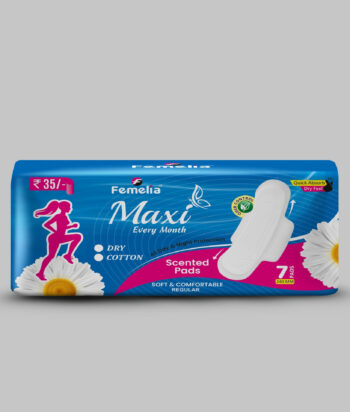 Femelia Maxi Cotton Sanitary Pads Regular – 7 Pads (240mm)